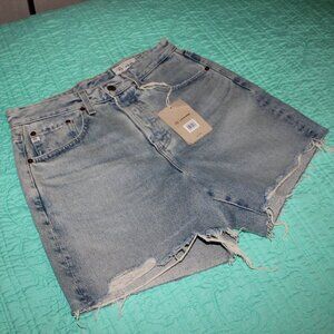 AG-ED Denim Womens Clove High Rise Shorts Baggy Vintage Inspired Size 26  NWT